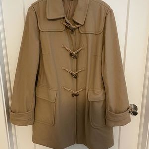 Tan GAP pea coat. Size large.